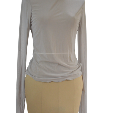 Blusa Gris Mesh Malla