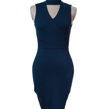 Vestido Azúl Oscuro Corto Mystic