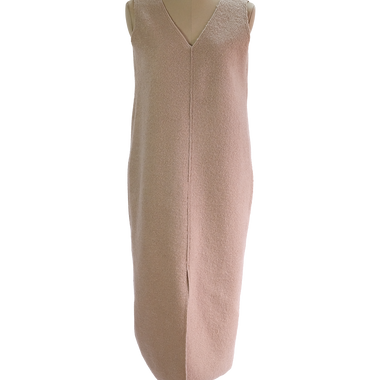 Vestido Tejido Café Claro