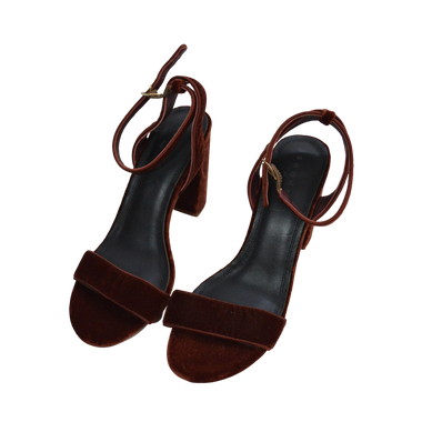 Sandalias de Tacón Vinotinto