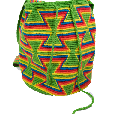 Bolso Tejido Wayúu Verde