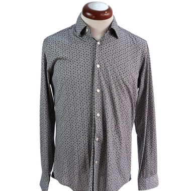 Camisa Azul Claro Puntos Oscuros