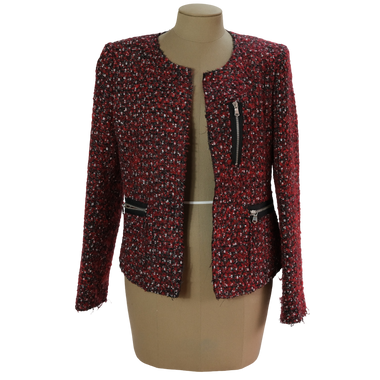 Blazer Tweed Rojo Negro