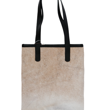 Tote Bag Cuero Minos Jaspeada Miel