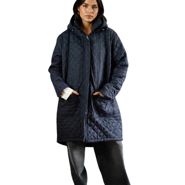 Chaqueta Acolchada Amatista Azúl Oscuro