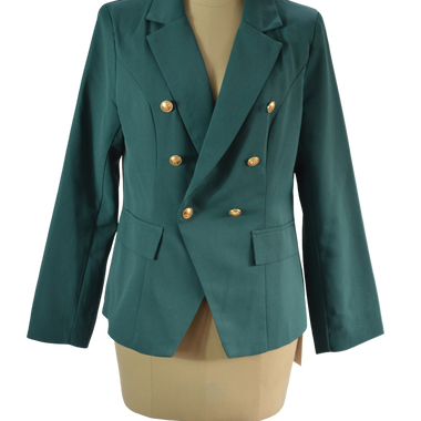 Blazer Verde Militar Botones Dorados