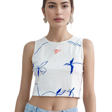 Crop Top Blanco