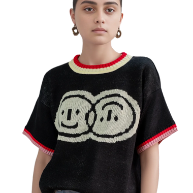 Camiseta Tejida Negra