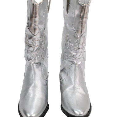 Bota Texana Hanna Plateada