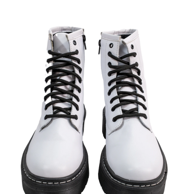 Bota Burn Cuero Cordon Blanco