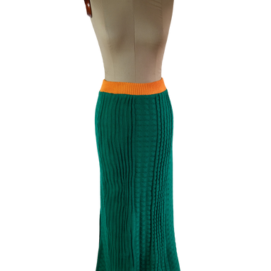 Falda Larga Archivo Verde