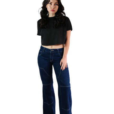 Jean Dark Blue Wide Azul Oscuro