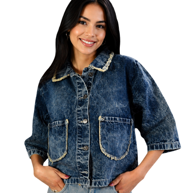 Chaqueta Retazos Azúl