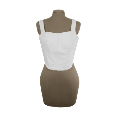 Corset De Dril Blanco