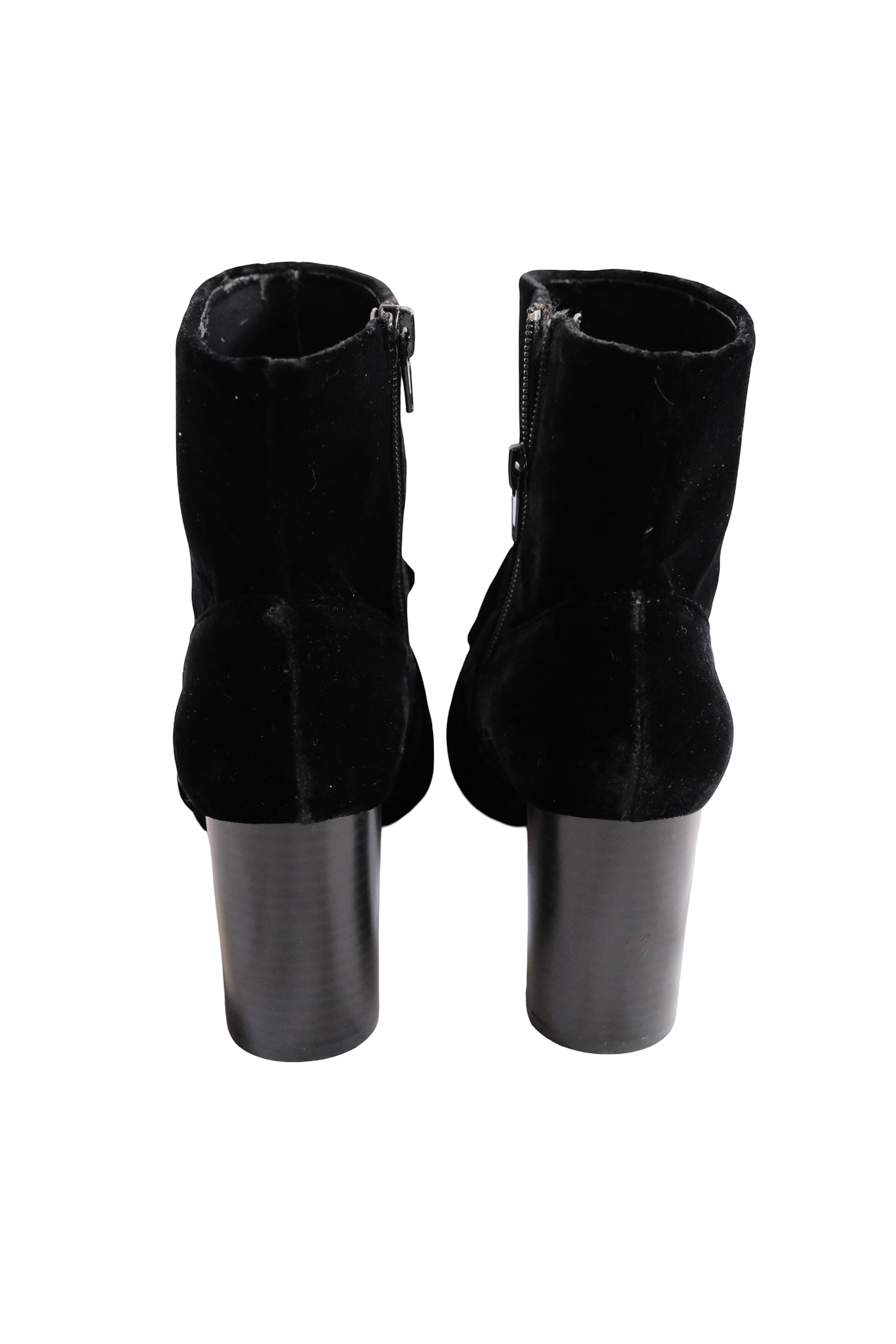 Botines Negro Gamuza Moño