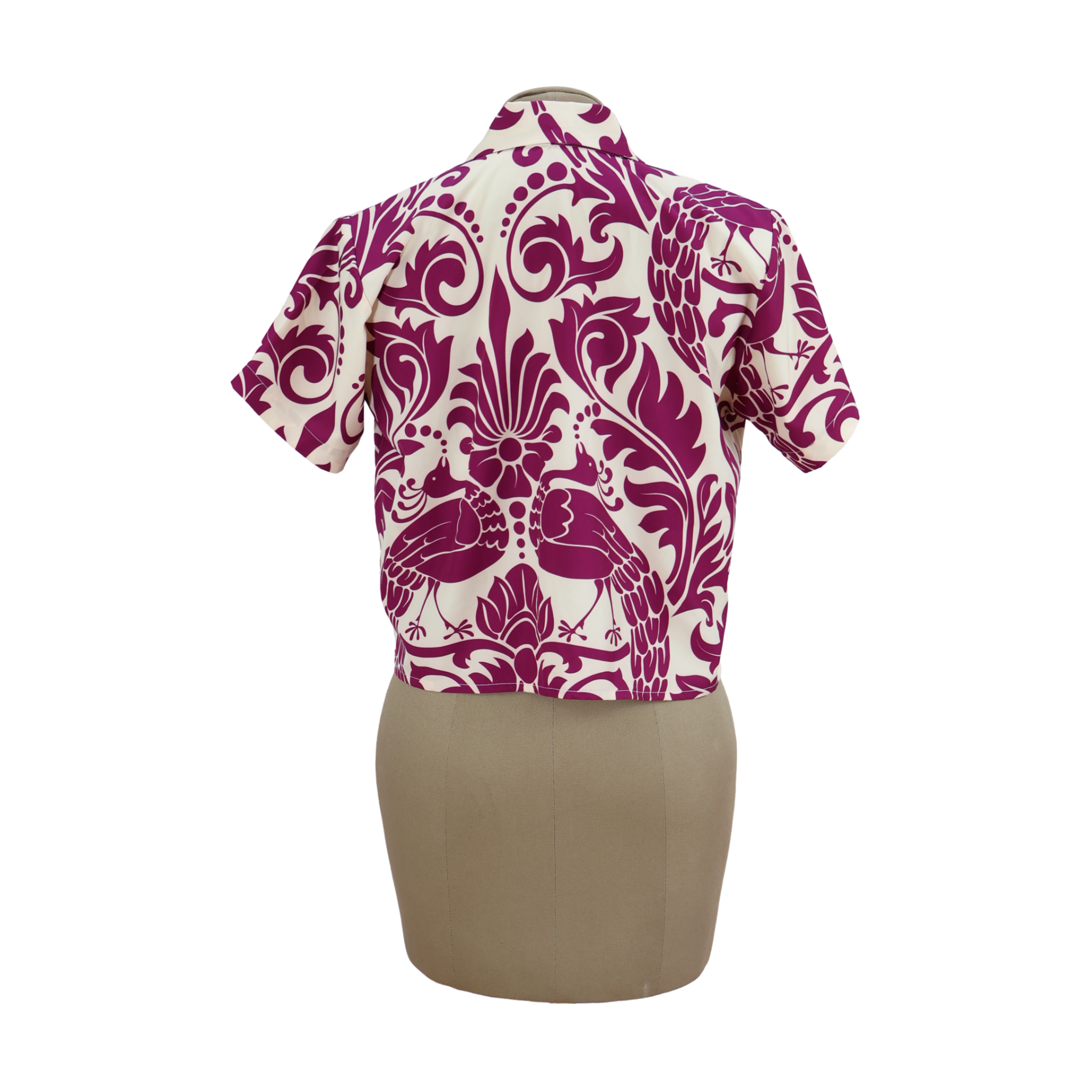 Blusa Fucsia Estampada Talla S