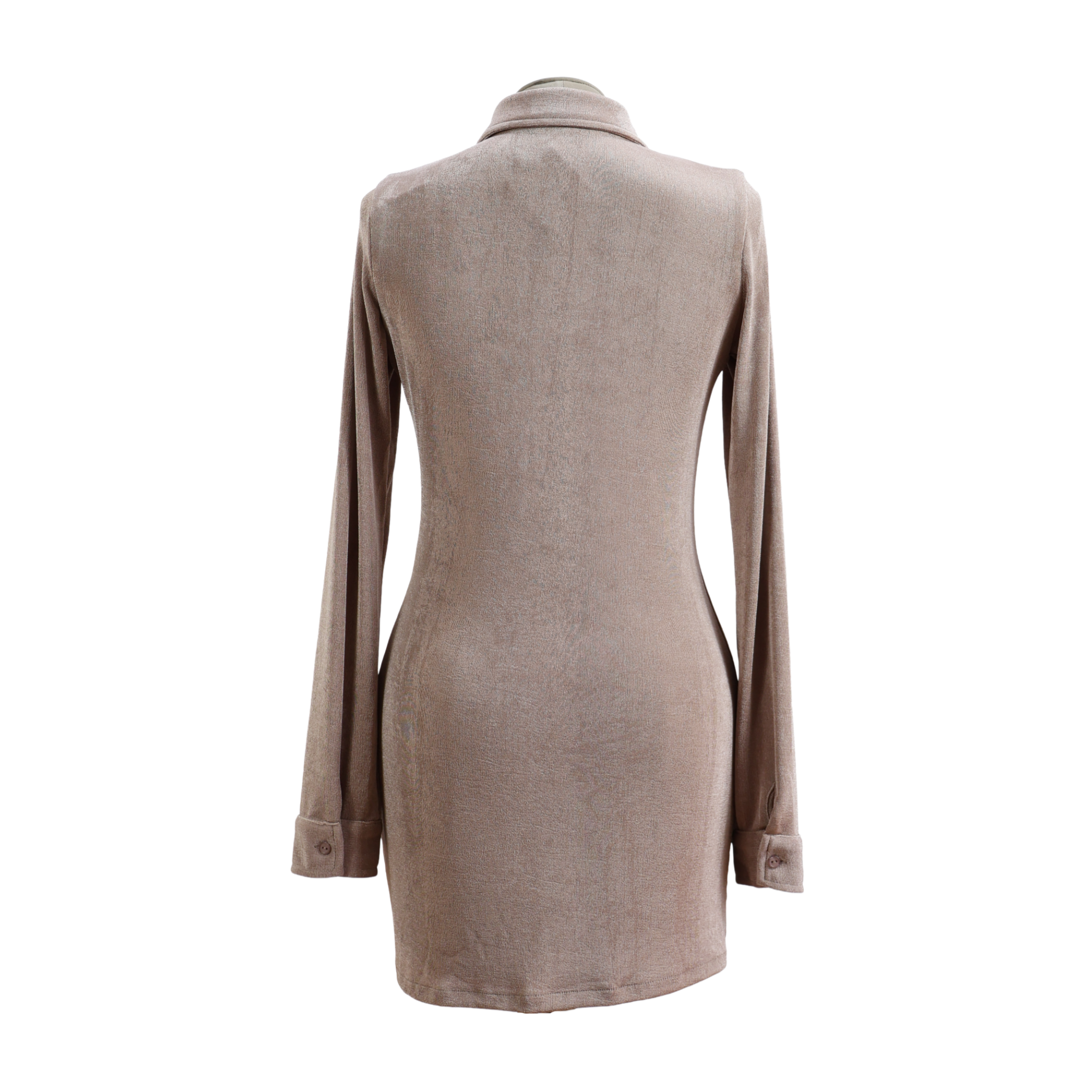 Vestido Brillante Café Talla S