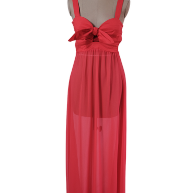 Vestido Rojo Largo Azulu