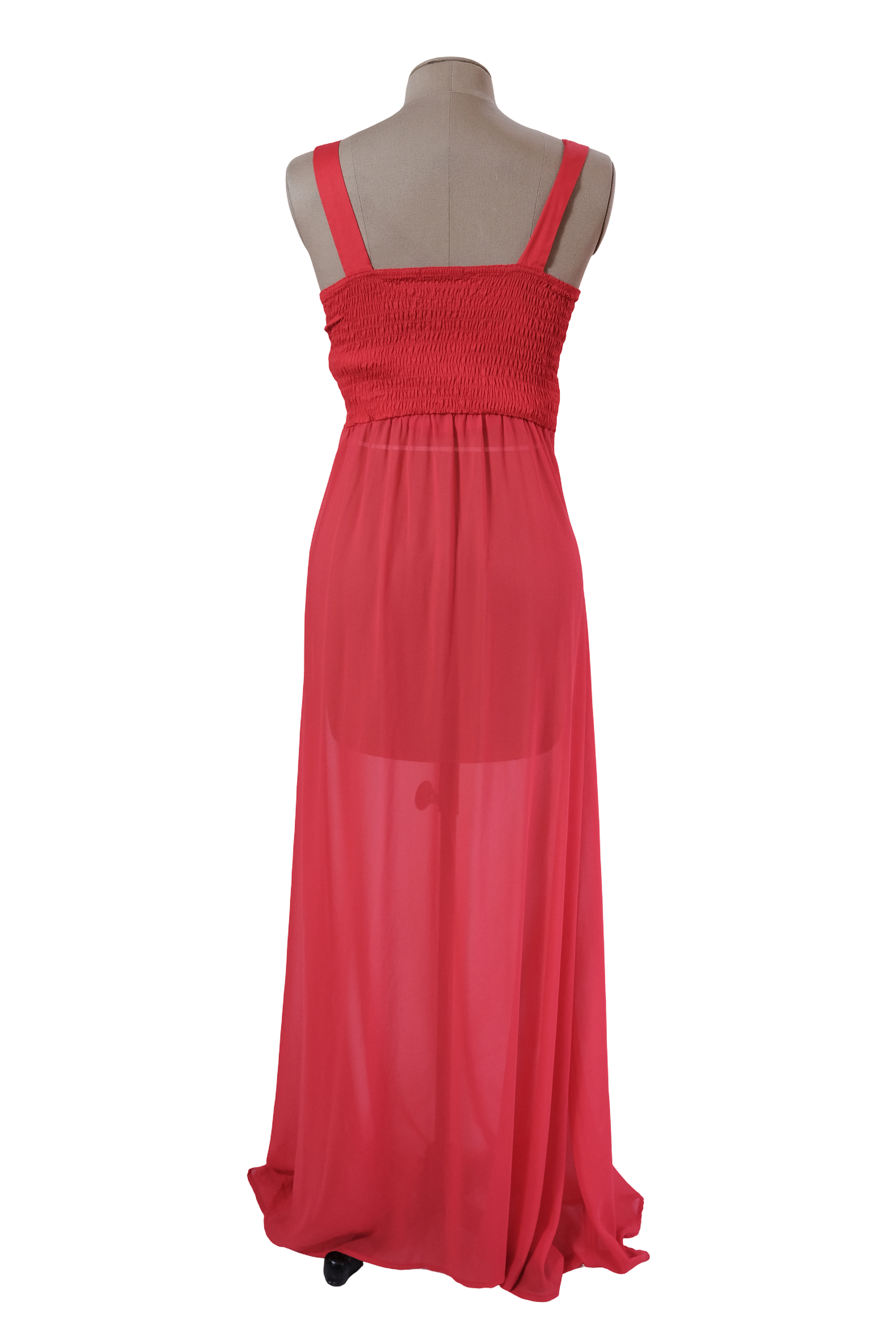 Vestido Rojo Largo Azulu