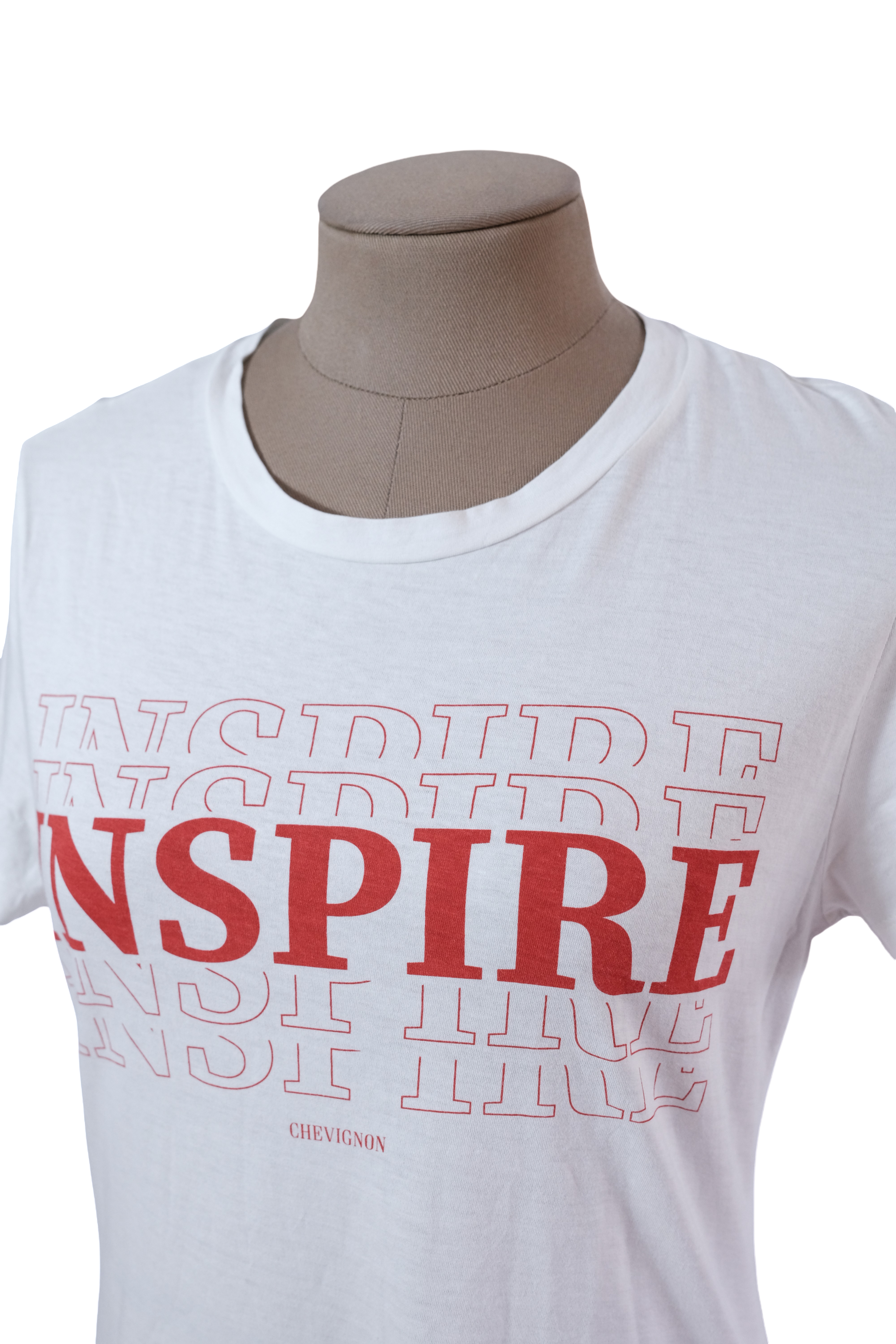 Camiseta Blanca Estampado Rojo Chevignon