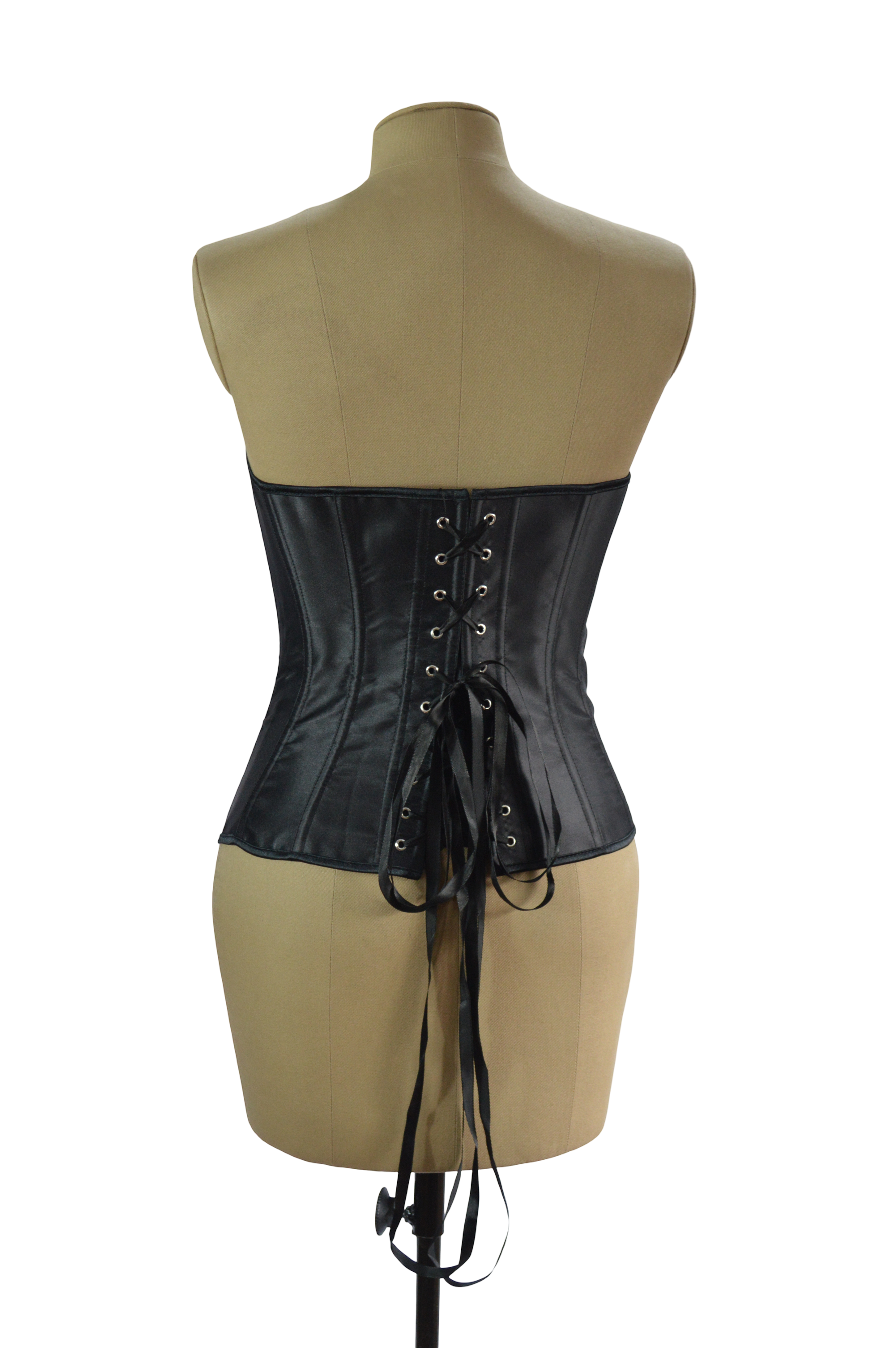 Corset Negro Satin