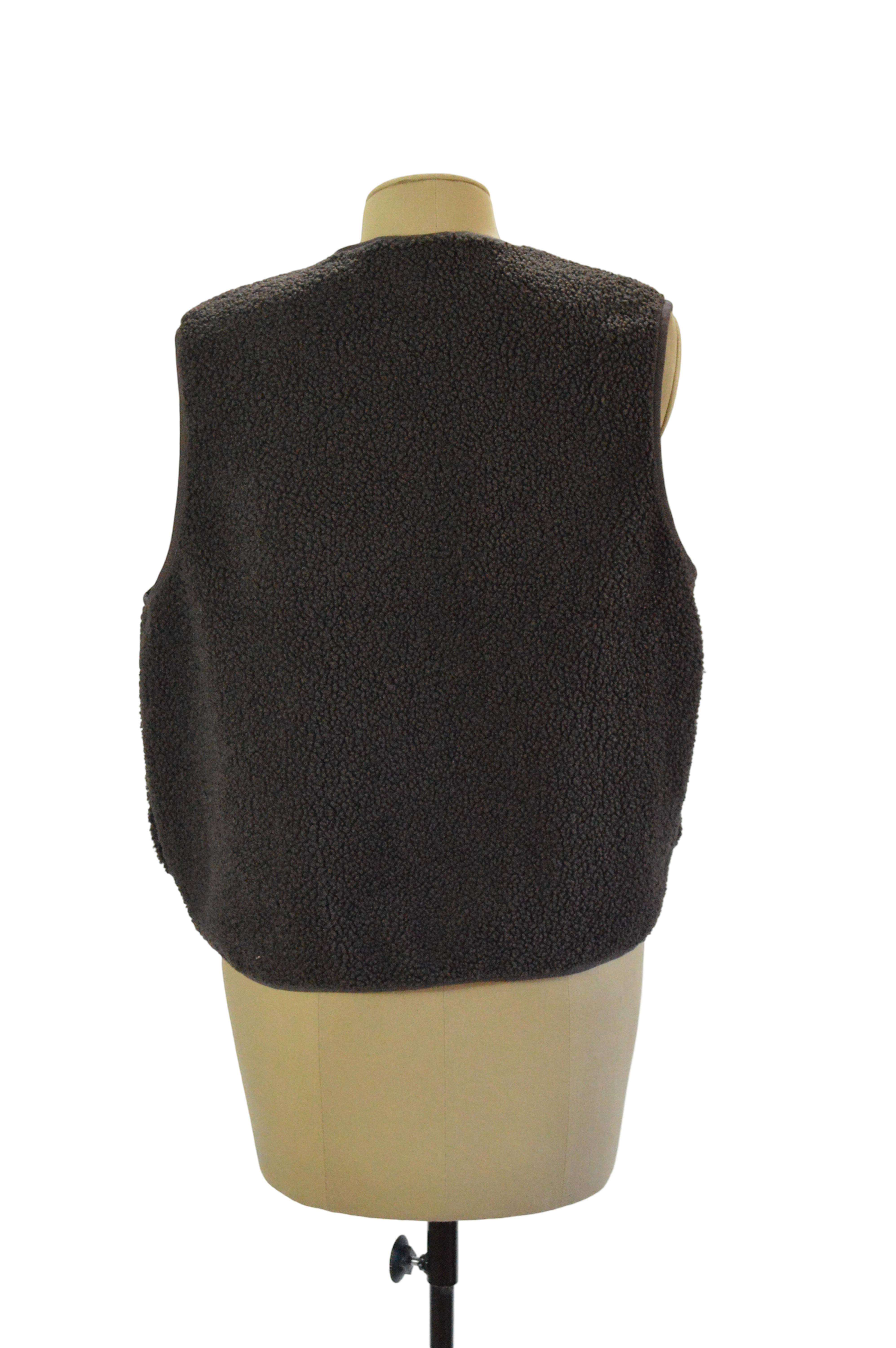CHALECO FELPA CAFE TALLA M
