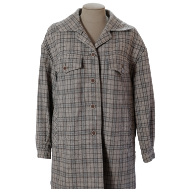 Chaqueta Beige Cuadros