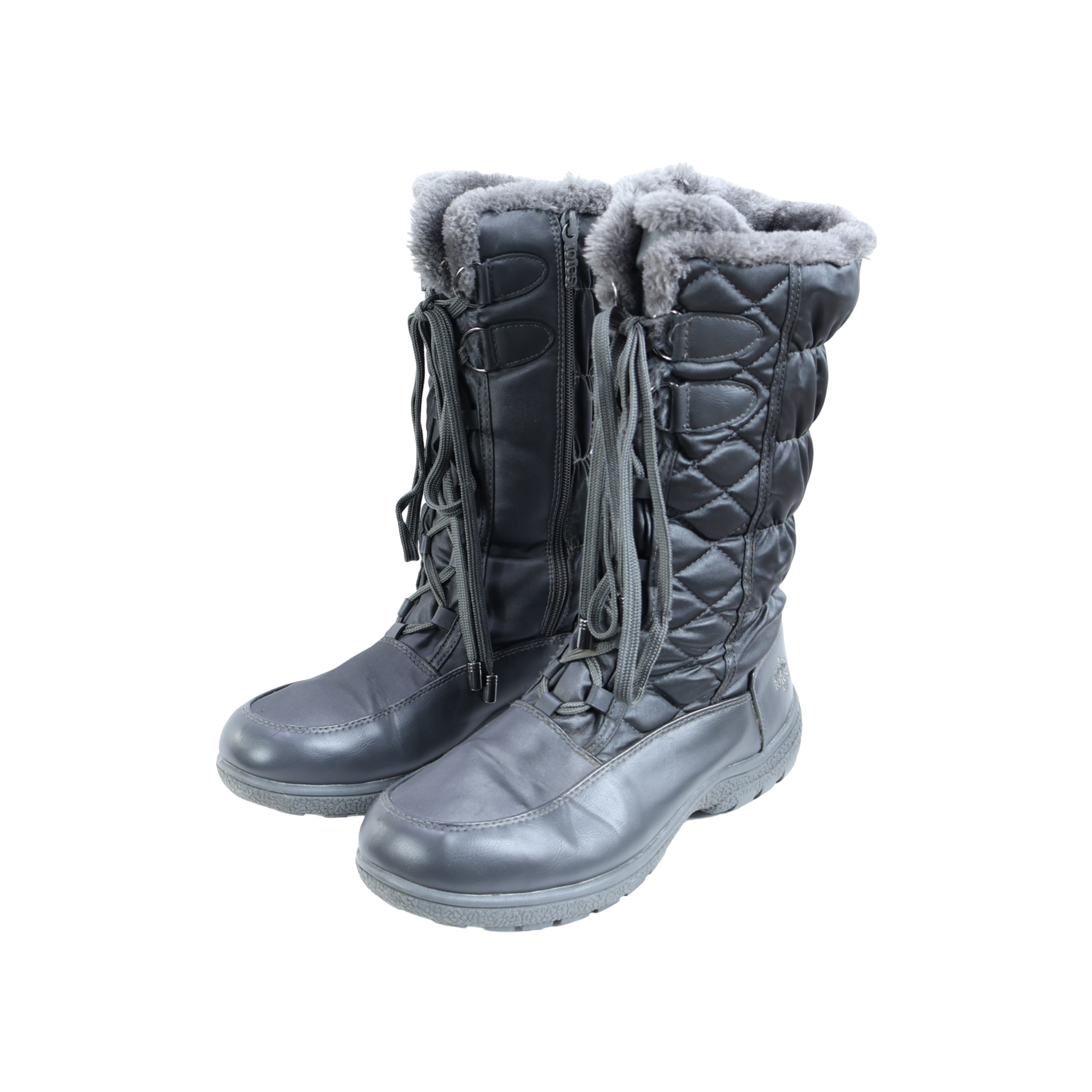 Botas Invierno Gris Talla 9