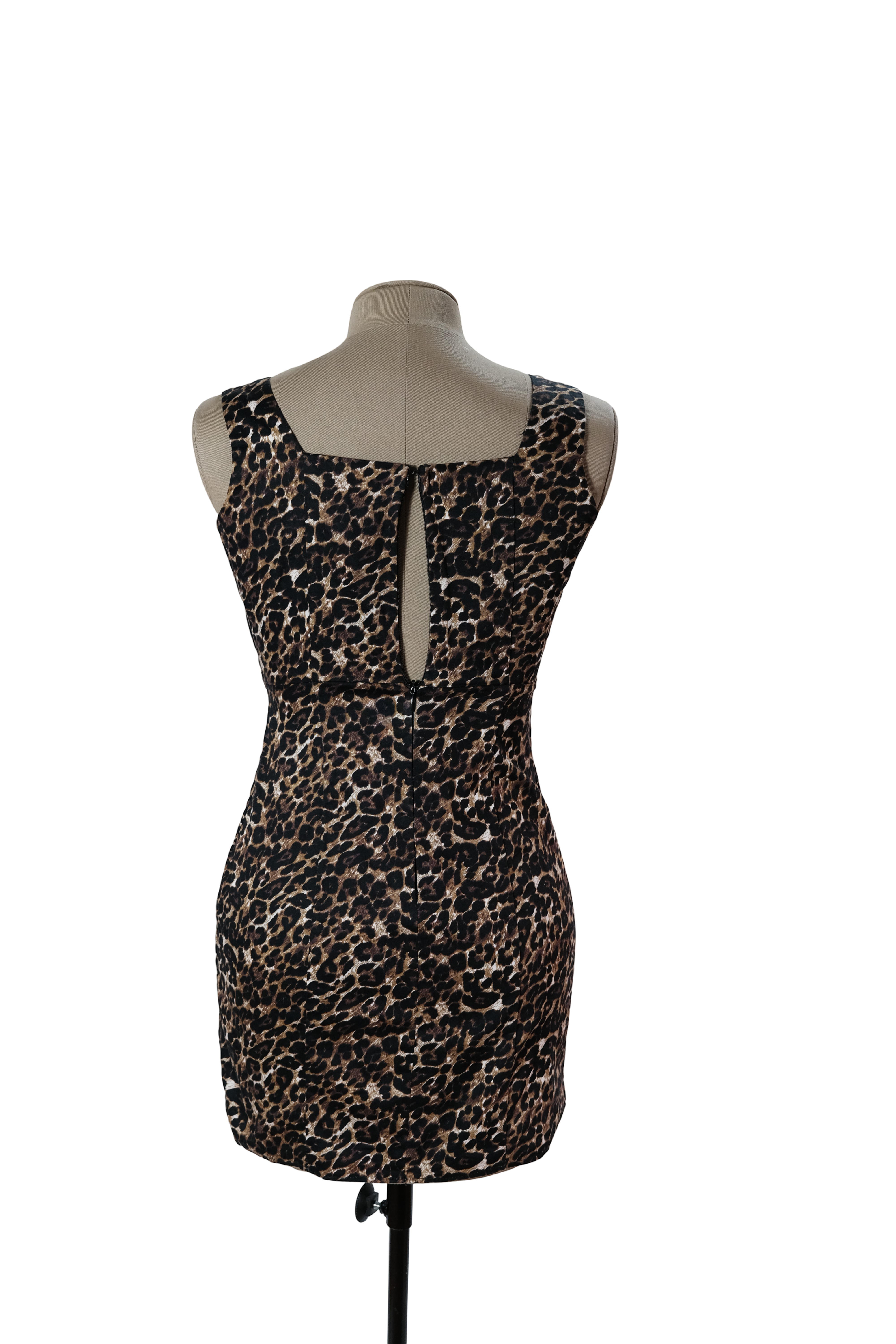 Vestido Animal Print Café