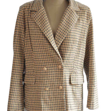 Blazer Camel Estilo Gallineto Talla M