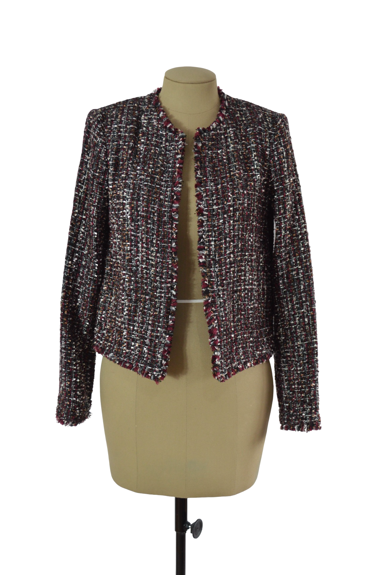 Blazer Vinotinto Tejido Calvin Klein