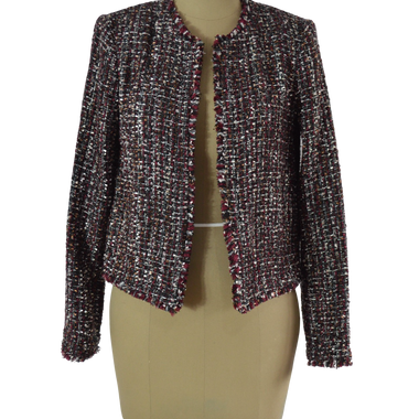 Blazer Vinotinto Tejido Calvin Klein