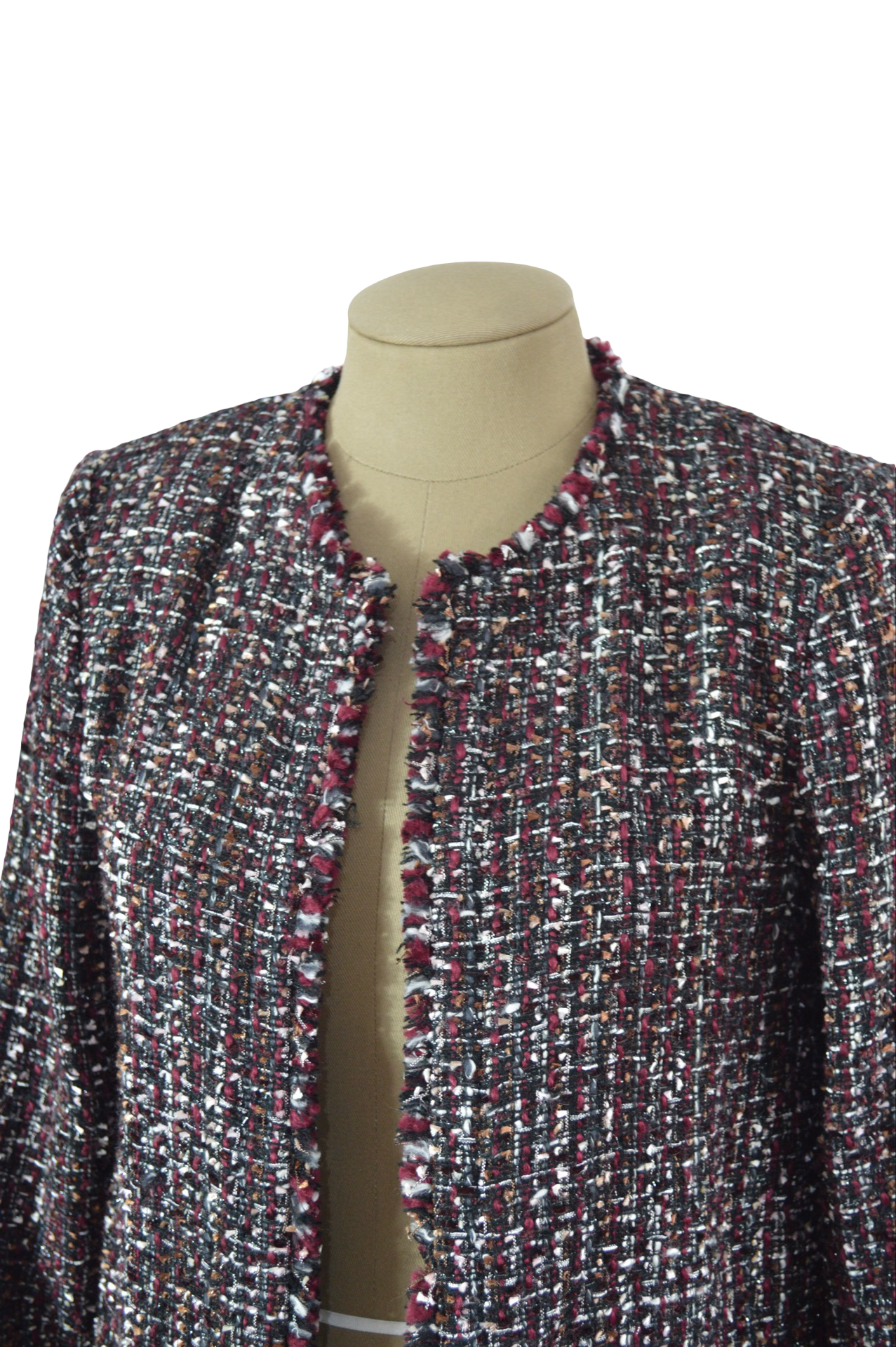 Blazer Vinotinto Tejido Calvin Klein
