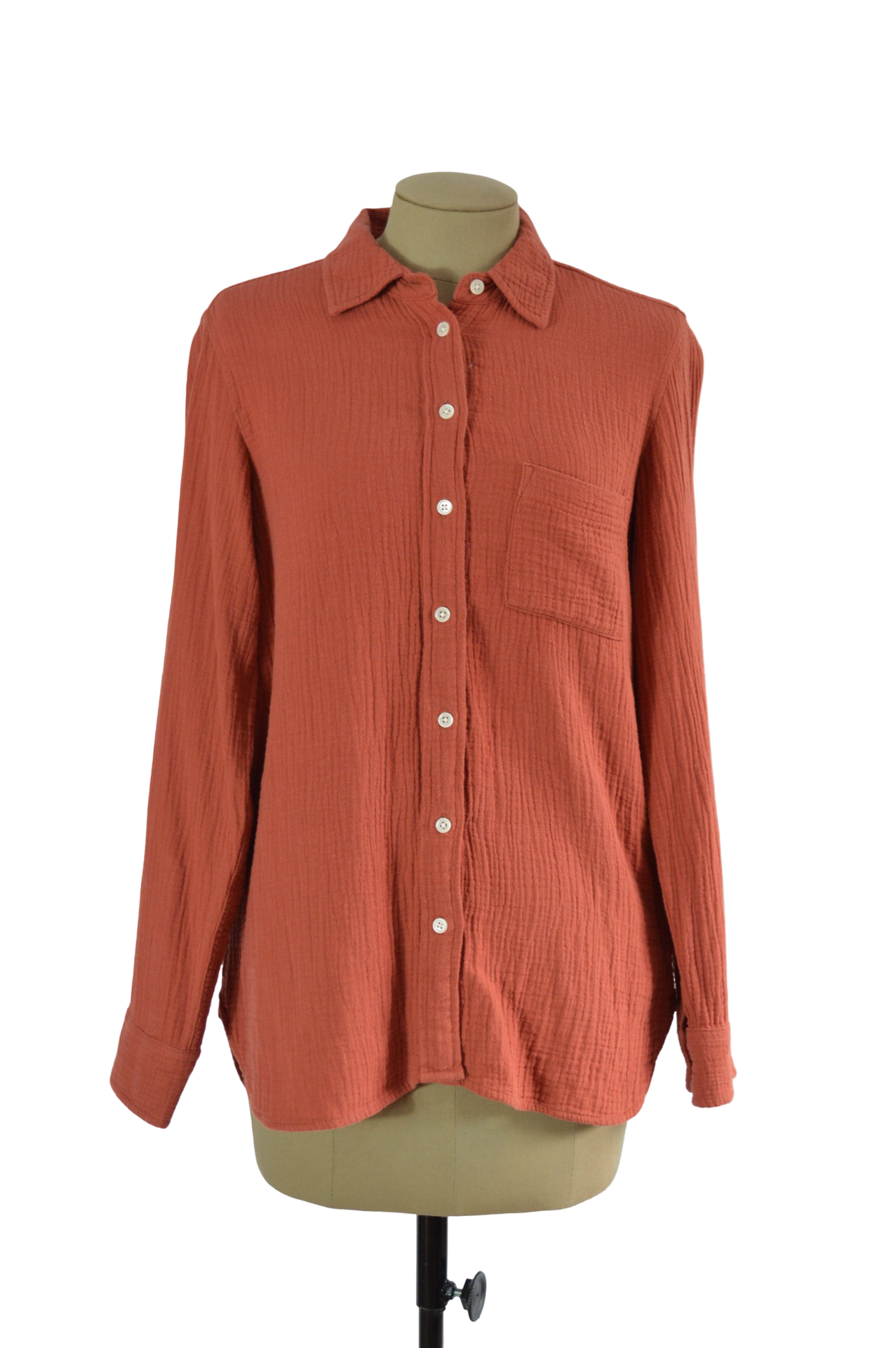 Camisa Terracota Algodón
