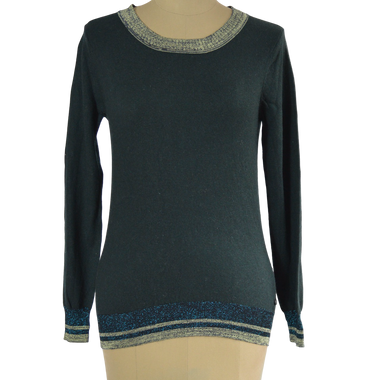 Saco Verde Olivo Con Cuello y Mangas Verde Manzana