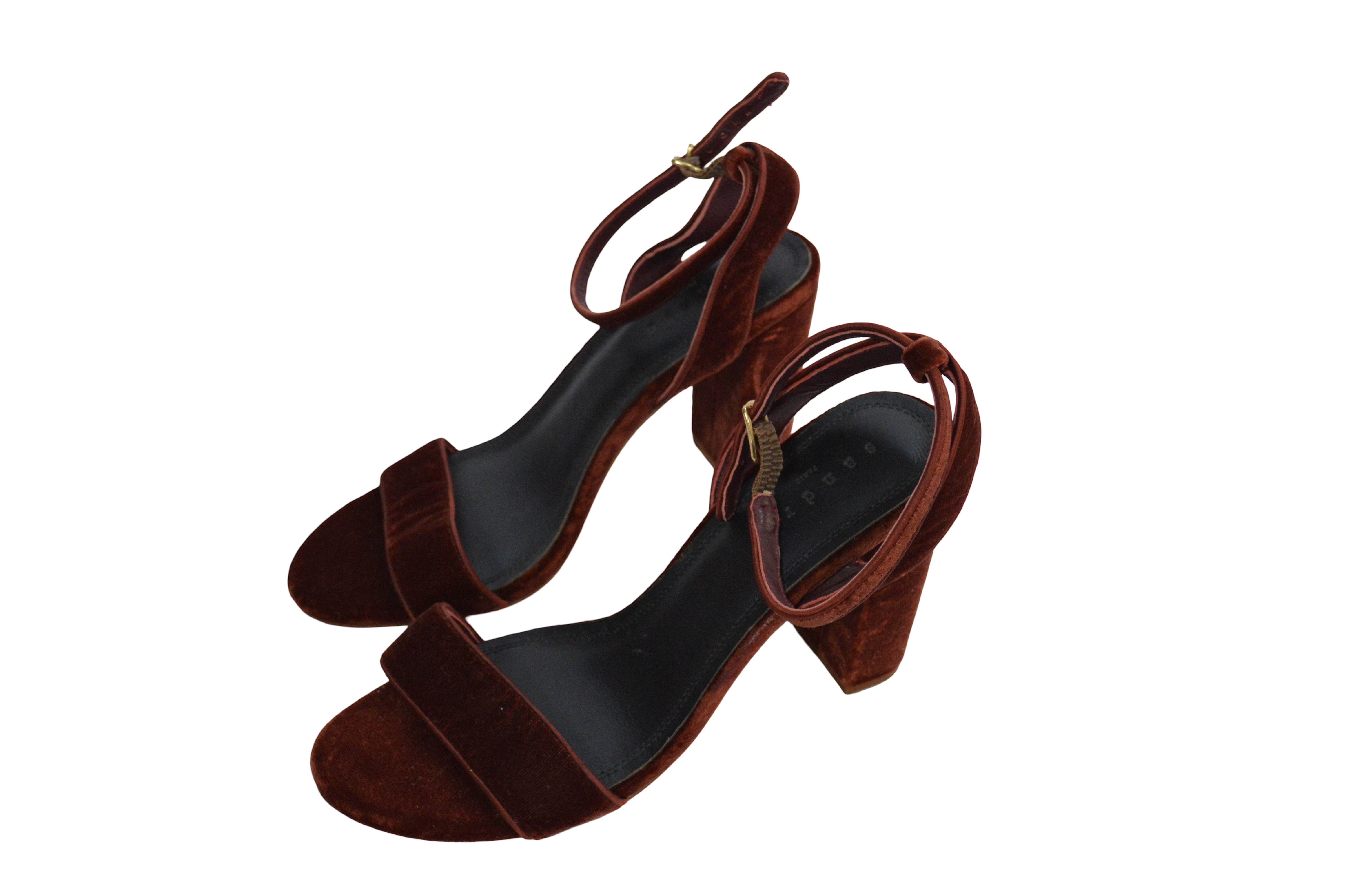 Sandalias de Tacón Vinotinto