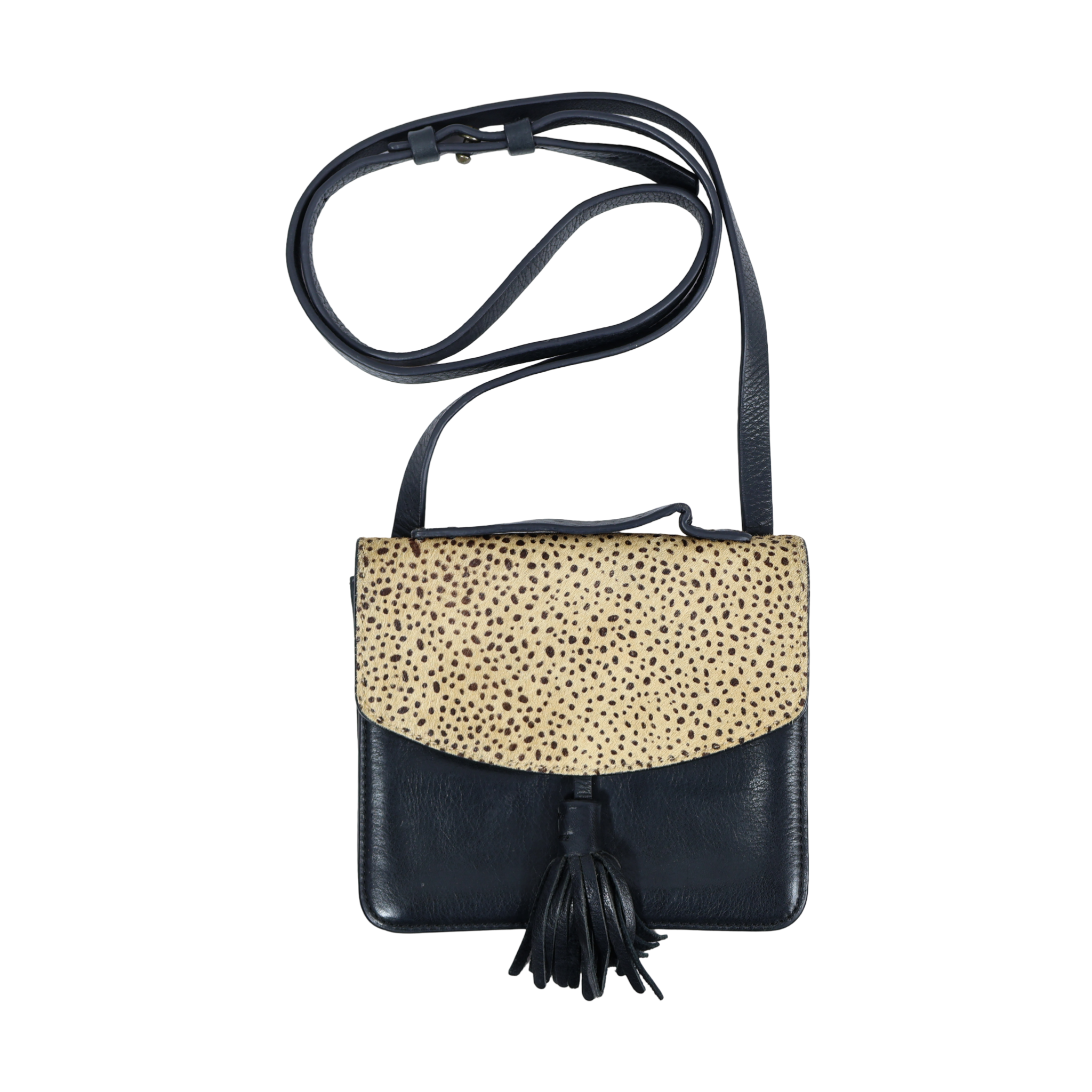 Cartera Animal Print Negro