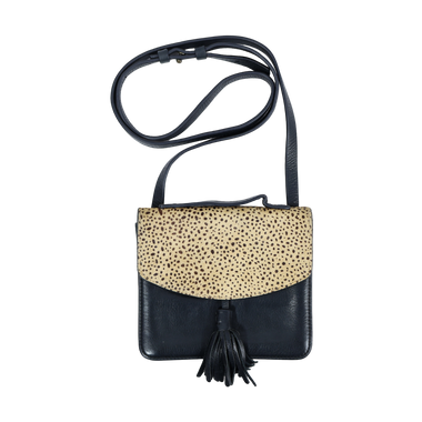 Cartera Animal Print Negro