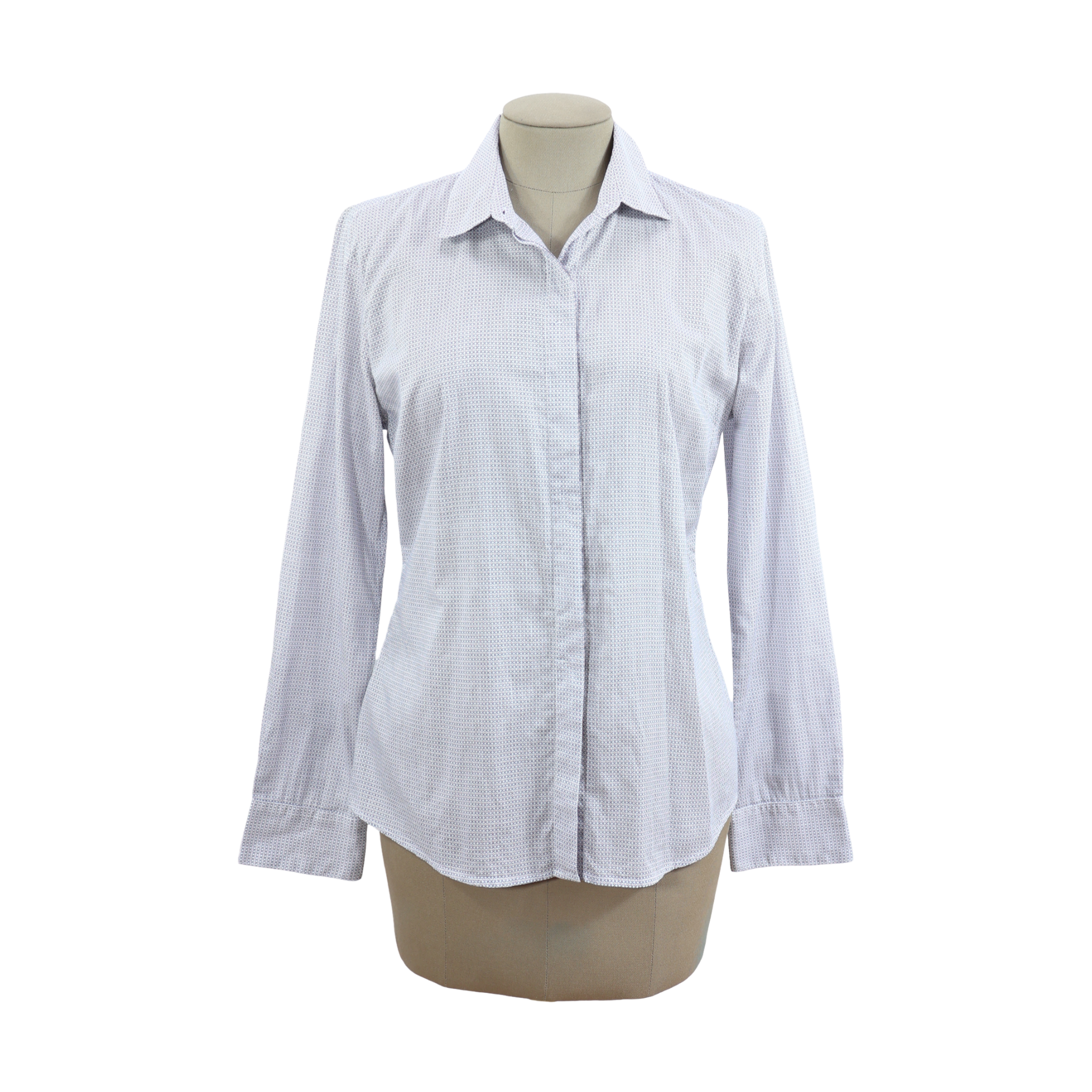 Camisa Blanca Circulos Talla M