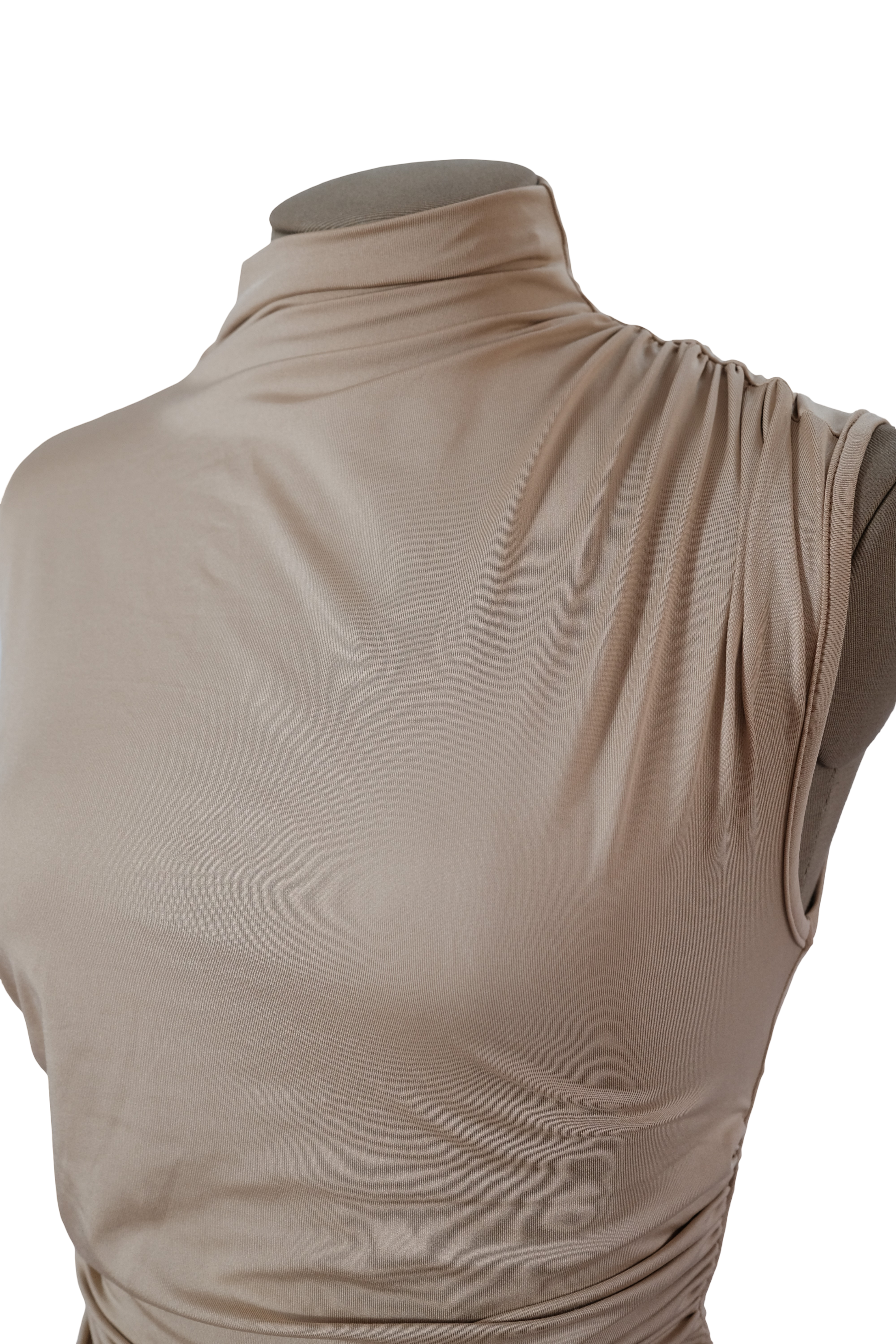 Blusa Beige Con Resorte
