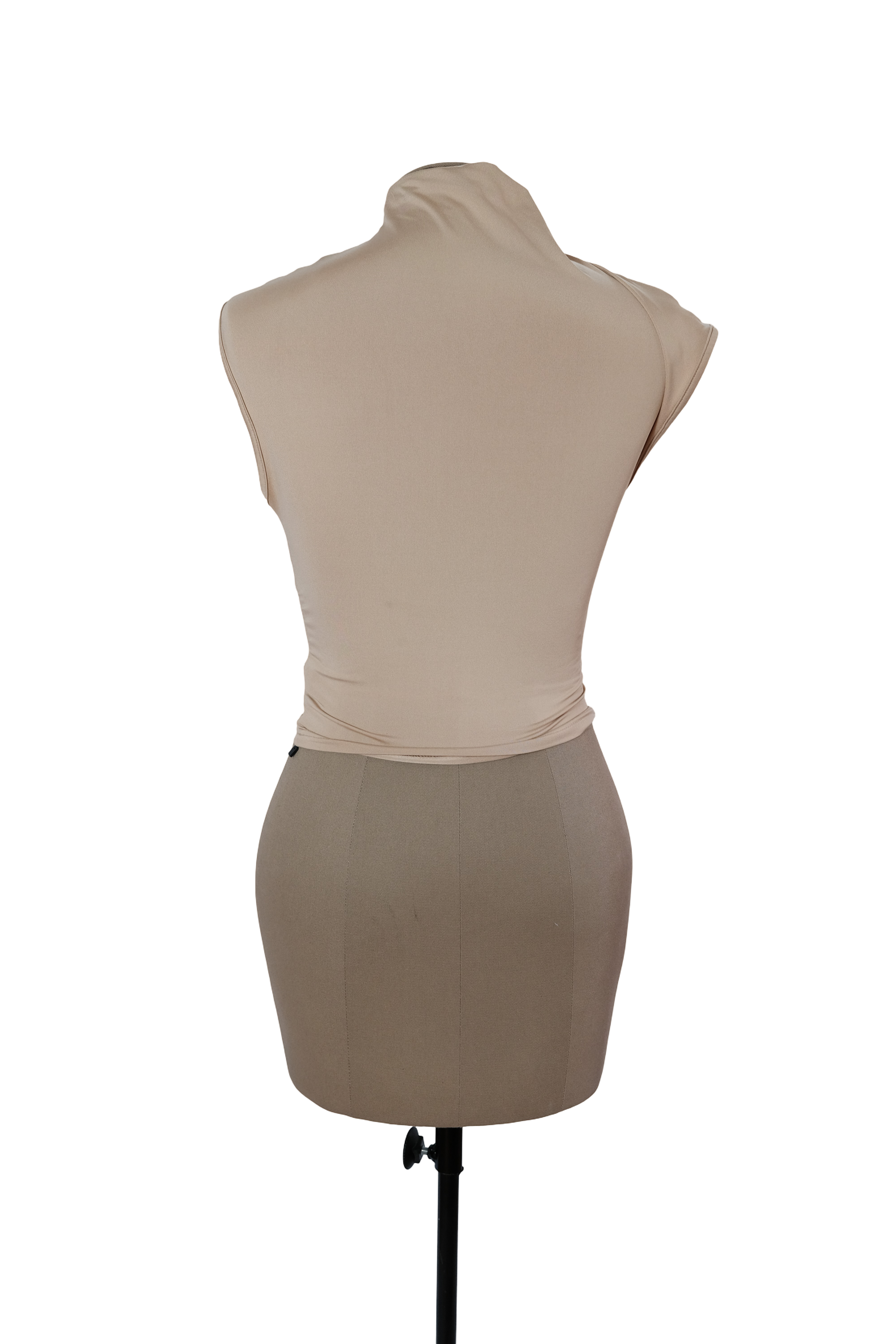 Blusa Beige Con Resorte