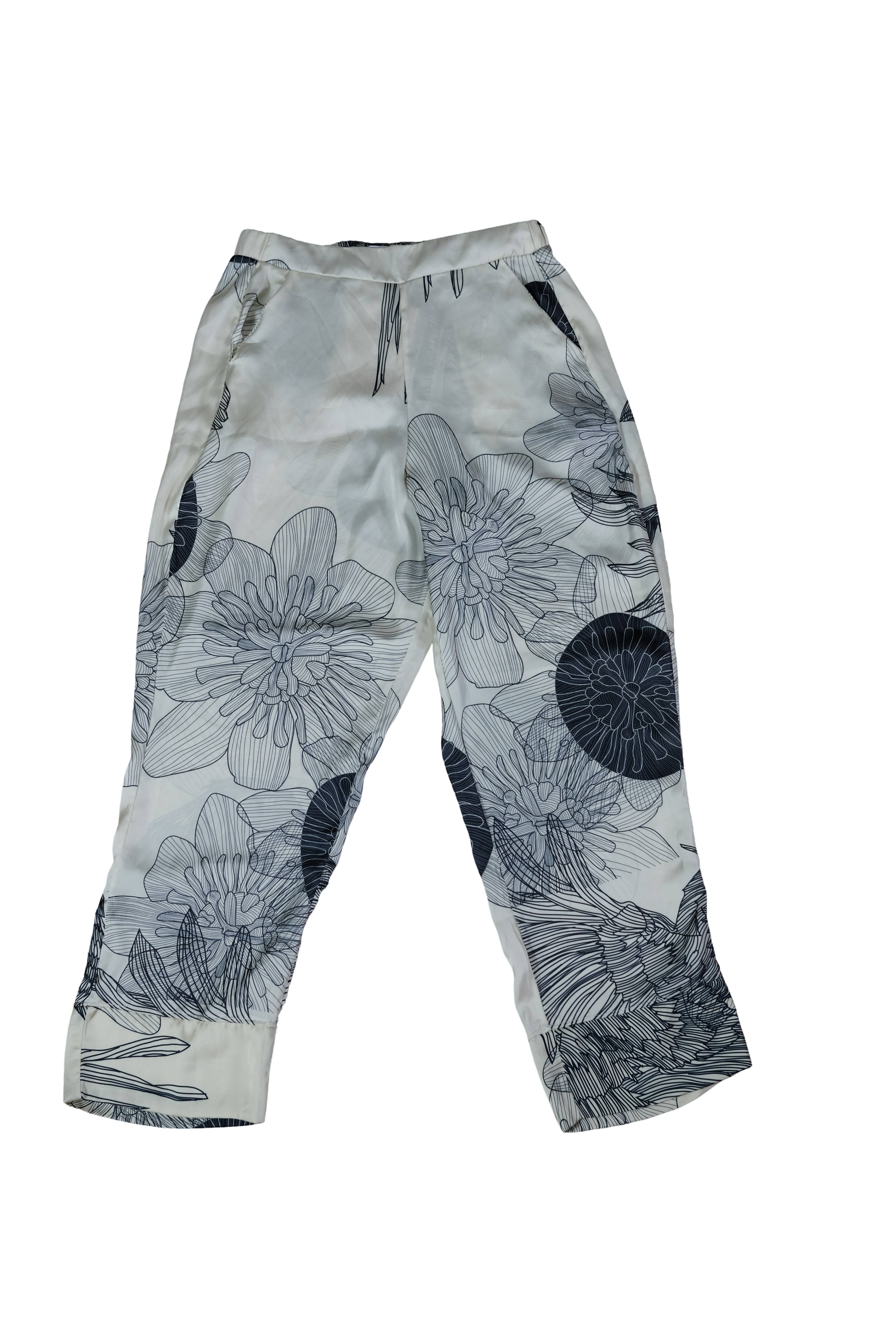 Pantalón Verde Menta Estampado Flores