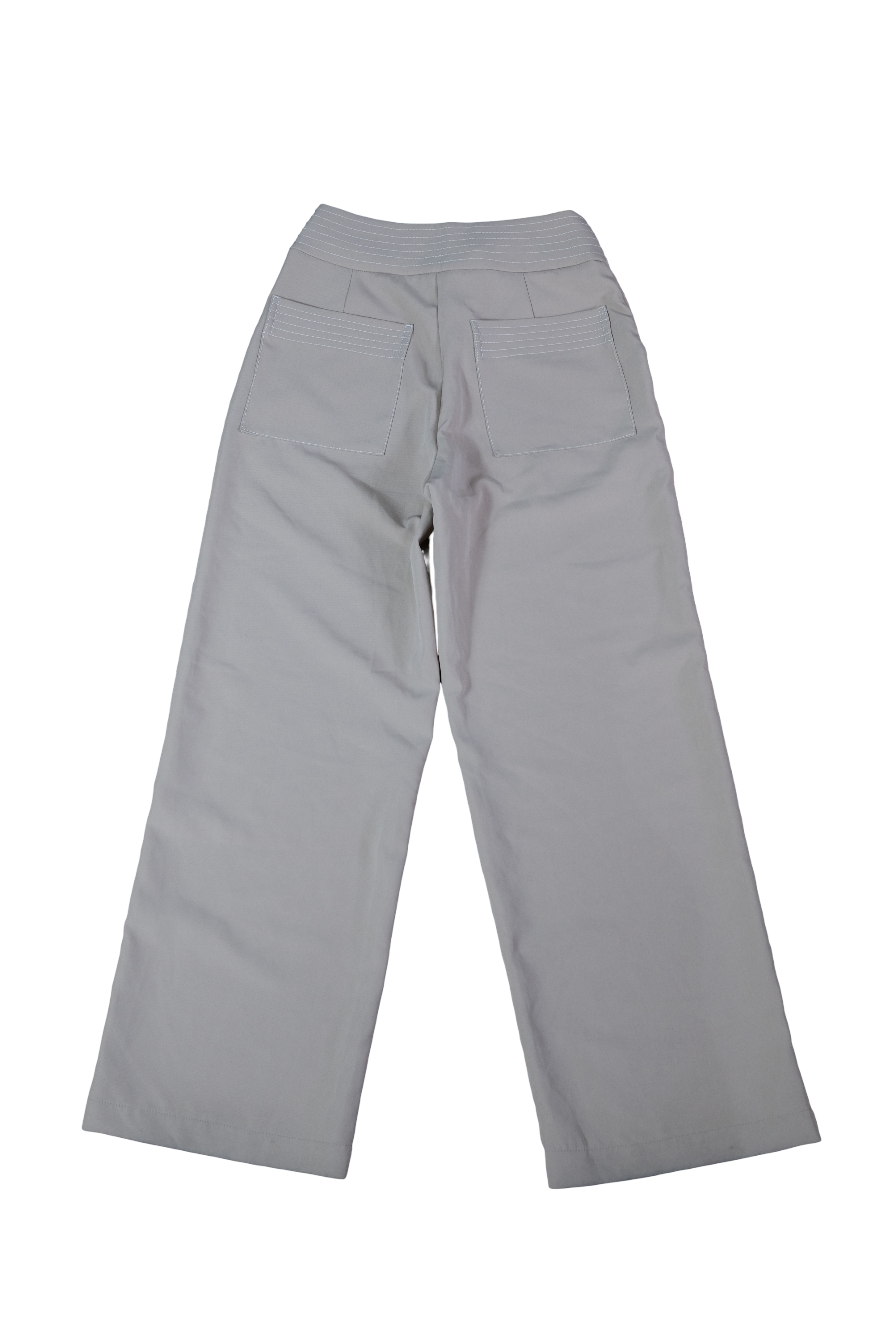Pantalón Caqui Pespuntes Blancos