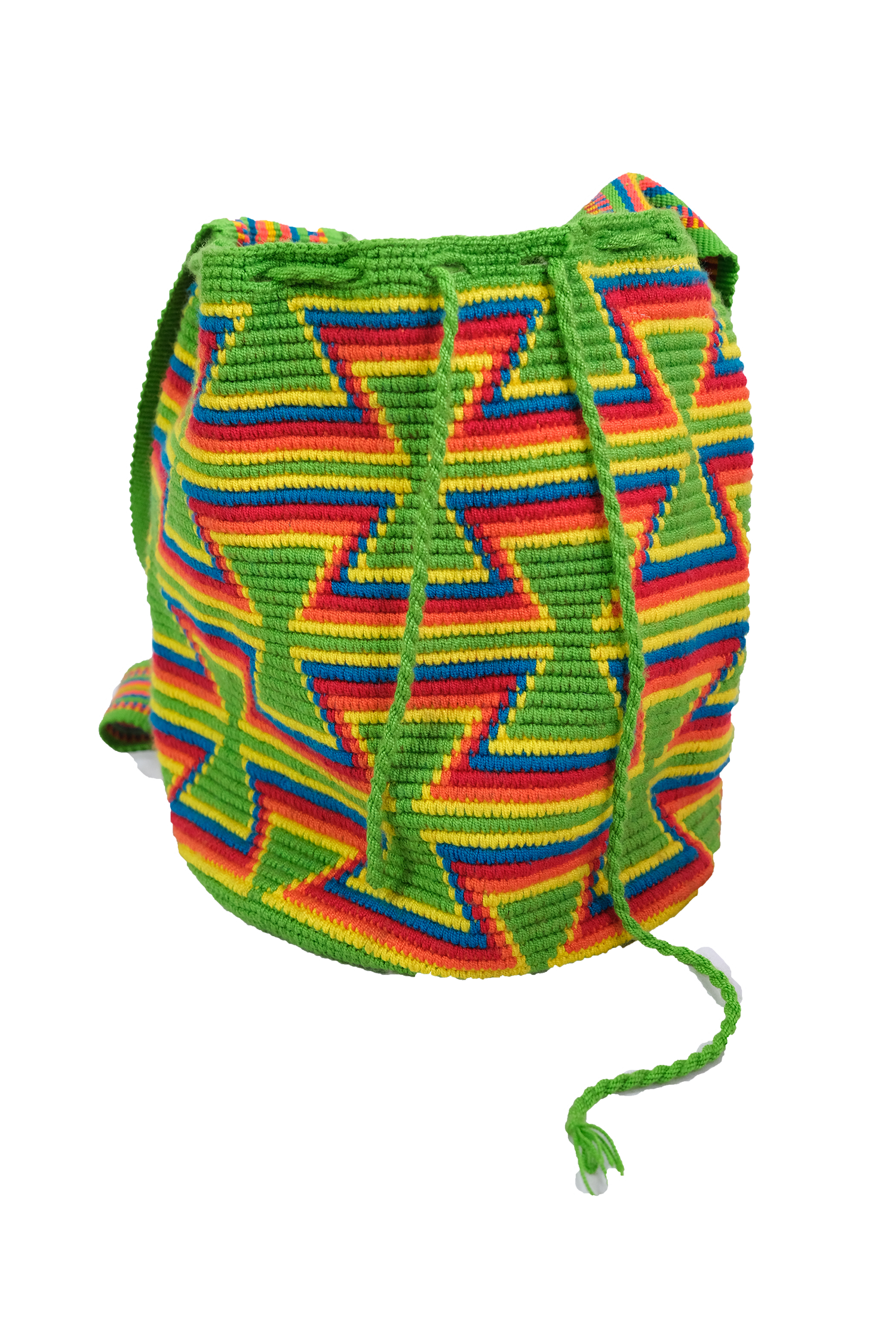 Bolso Tejido Wayúu Verde