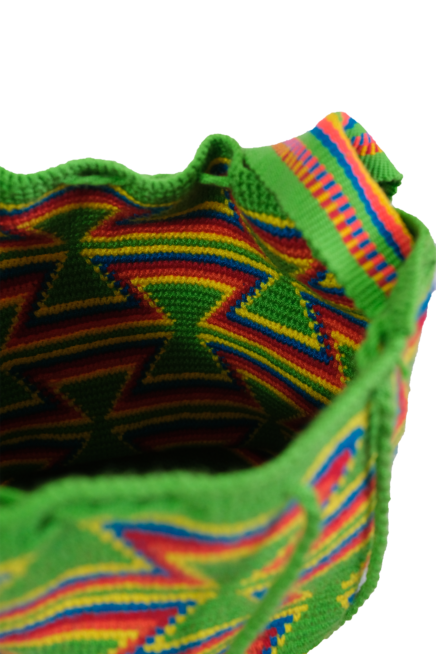 Bolso Tejido Wayúu Verde