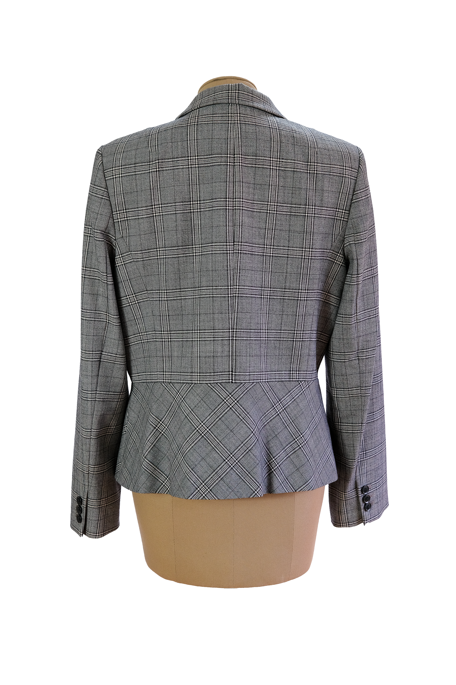 Blazer Cuadros Gris