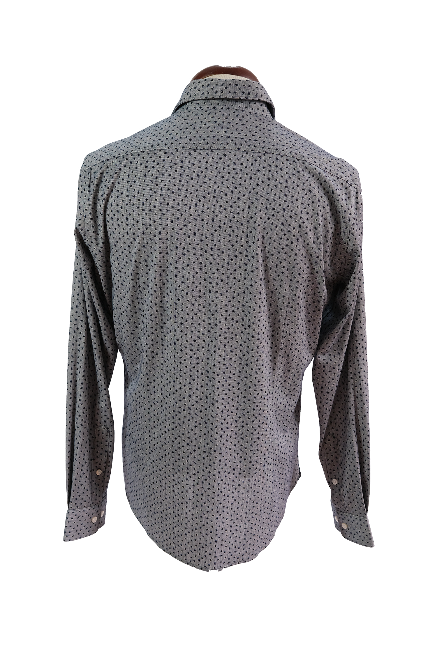 Camisa Azul Claro Puntos Oscuros