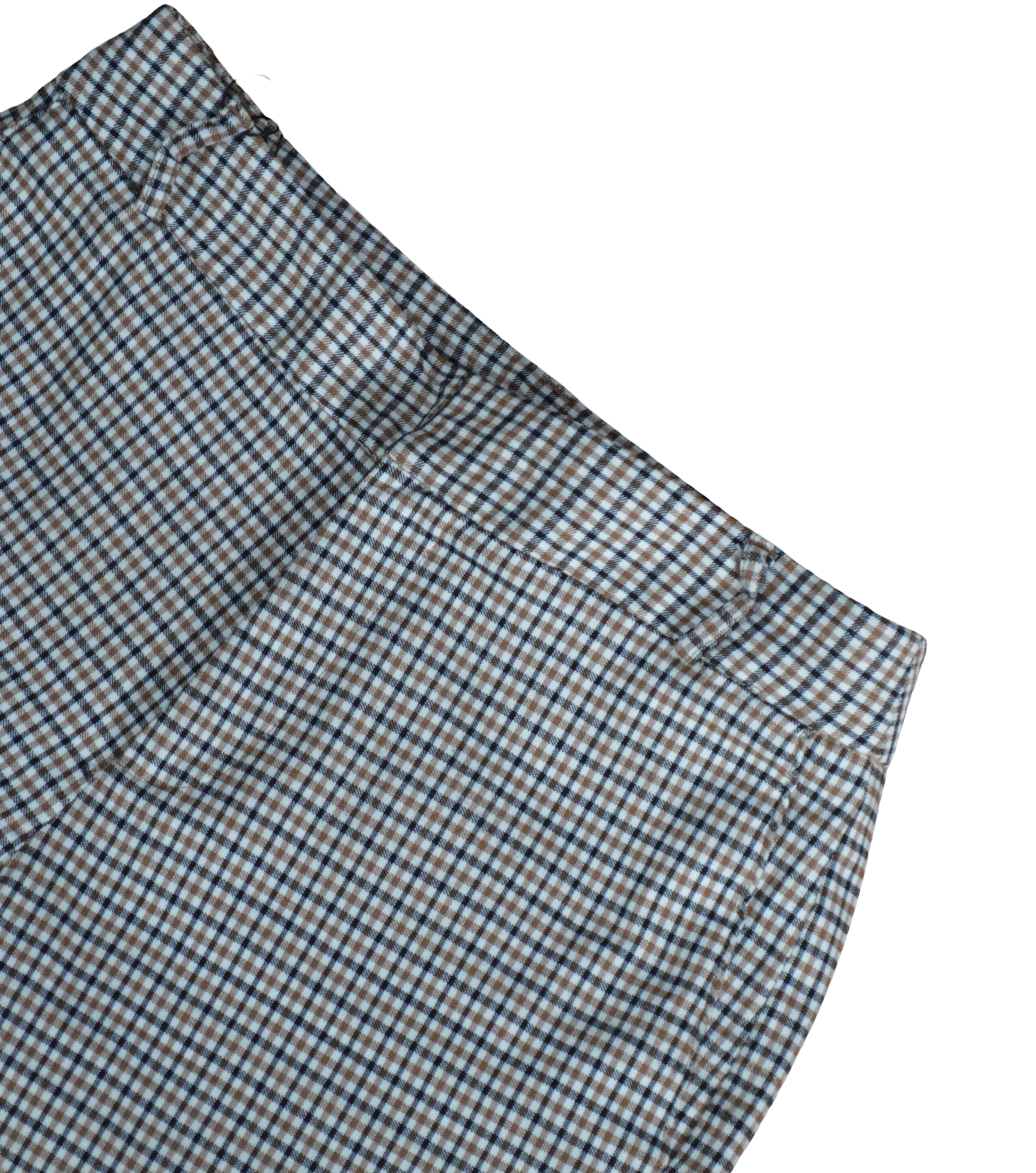 PANTALON CUADROS CAFE NEGRO TALLA S