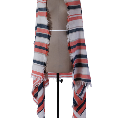 Pashmina Rayas Beige Naranja