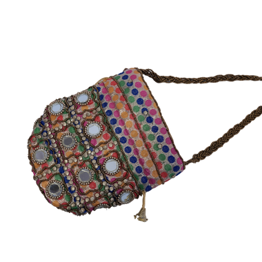 Mochila Pequeña Dorada Multicolor